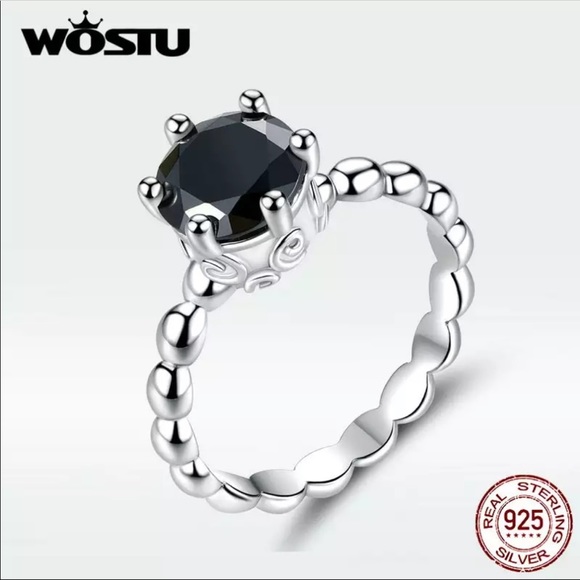 Jewelry - 100% Real 925 Sterling Silver Crown Rings